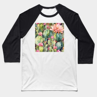 Cactus Elegance: Botanical Collection V1 Baseball T-Shirt